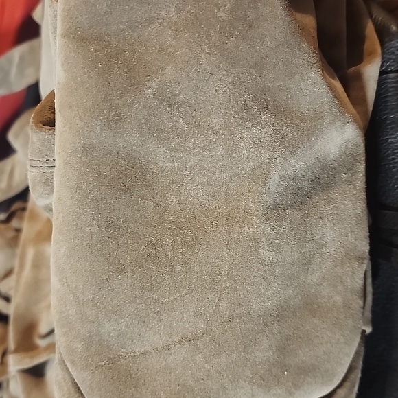 JJ Winters Kellie Tan Fringe Slouchy Leather Suede Shoulder Bag - Picture 17 of 17